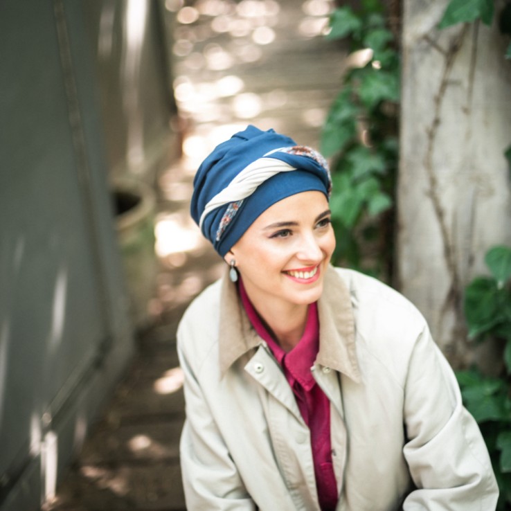 Turbante Elegance Blue Nordic · Carebell