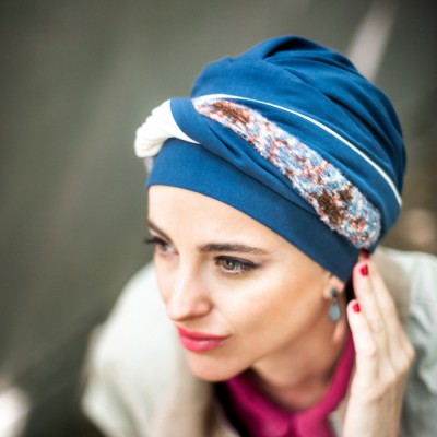 Turbante Elegance Blue Nordic · Carebell