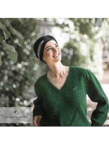 Turbante Confort Ikat Negro · Carebell