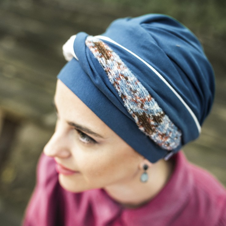 Turbante Elegance Blue Nordic · Carebell