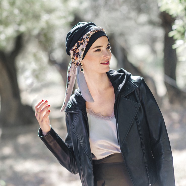 Pañuelo Smooth Night Flora · Carebell Headwear