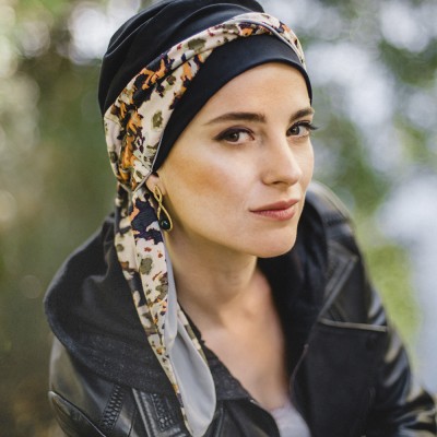 Pañuelo Smooth Night Flora · Carebell Headwear