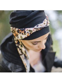 Pañuelo Smooth Night Flora · Carebell Headwear