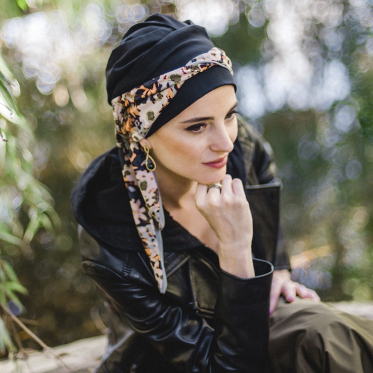 Pañuelo Smooth Night Flora · Carebell Headwear