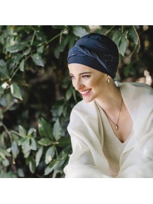 Turbante Confort Navy Gold · Carebell