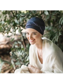 Turbante Confort Navy Gold · Carebell