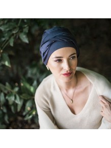 Turbante Confort Navy Gold · Carebell