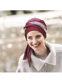 Pañuelo Smooth Ikat Burdeos · Carebell