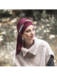 Pañuelo Smooth Ikat Burdeos · Carebell