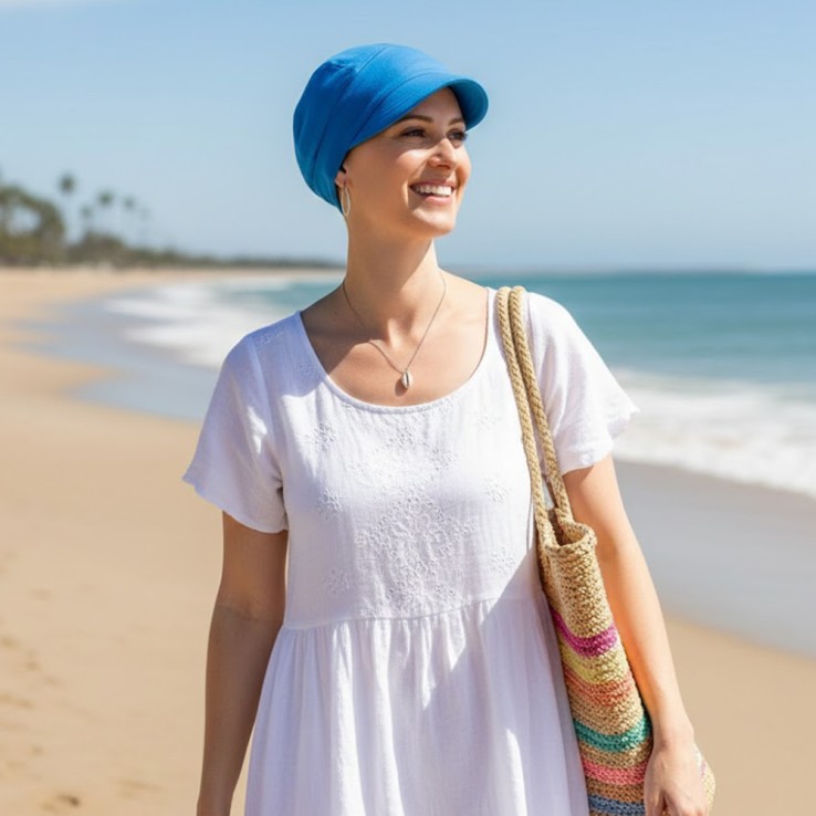 Gorra Oncológica Capri de Bambú - Transpirable...