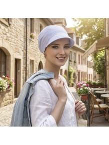 Gorra Denim Carebell Headwear - Gorra Oncológica de Algodón Estilo Vaquero