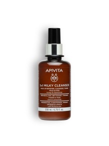 Leche Limpiadora 3 en 1 Cara y Ojos con Camomila y Miel - Apivita