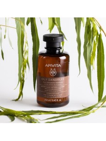 Champú Anticaspa Grasa con Sauce Blanco y Propóleo (Regulador y Calmante) - Apivita