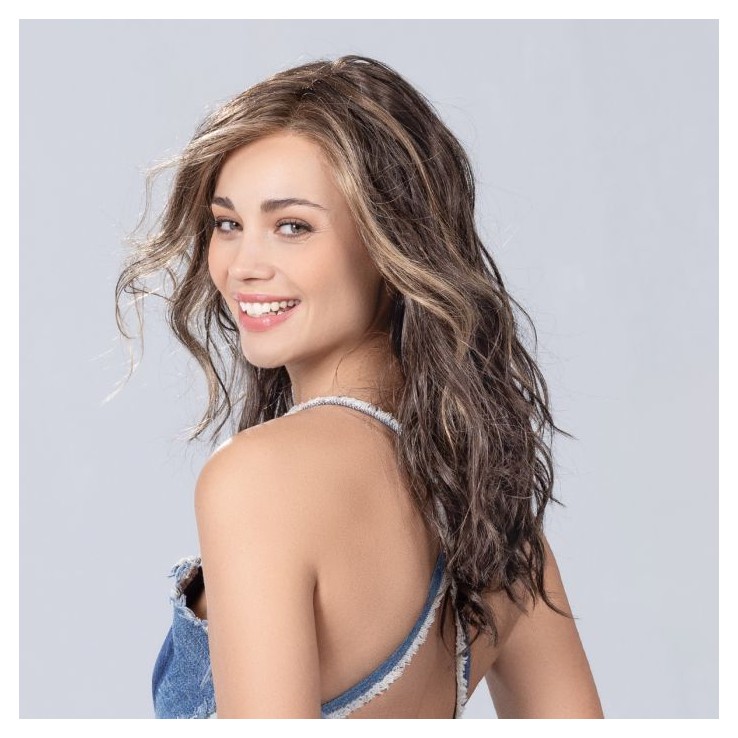 Peluca Larga Capeada con Ondas Surferas y Raya...