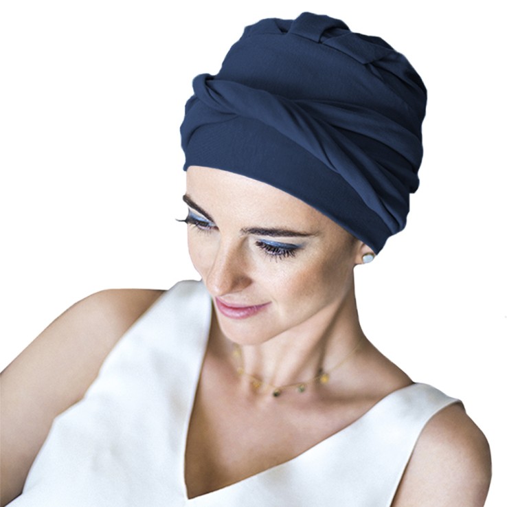 Turbante Oncológico Básico con Banda de Volumen...