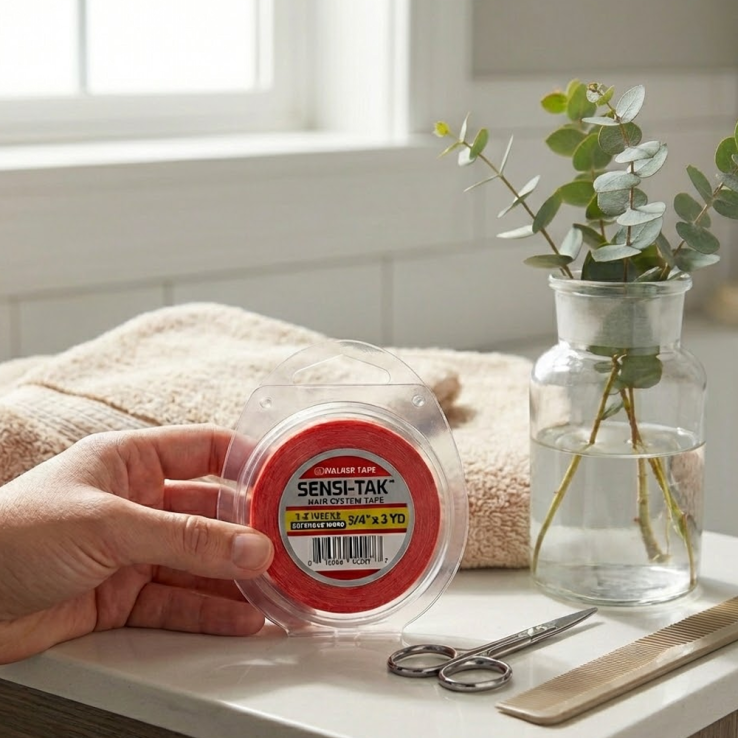 Walker Tape Adhesivo Rojo Sensi-Tak 3/4" x 3 Yards