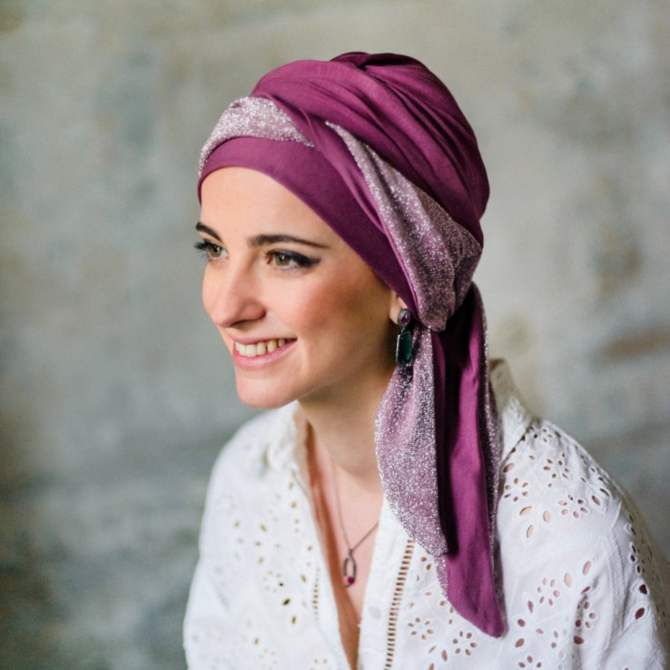 Turbante Smooth Gala Malva · Carebell Headwear