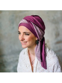 Turbante Smooth Gala Malva · Carebell Headwear