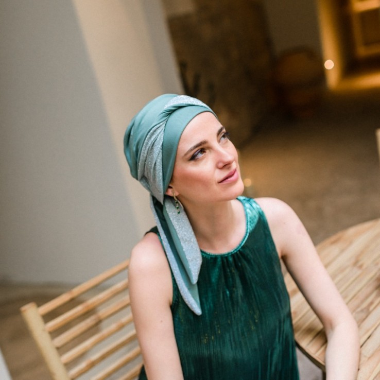 Turbante Smooth Gala Mint · Carebell Headwear