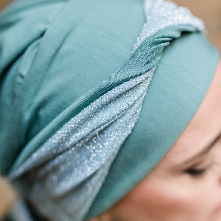 Turbante Smooth Gala Mint · Carebell Headwear