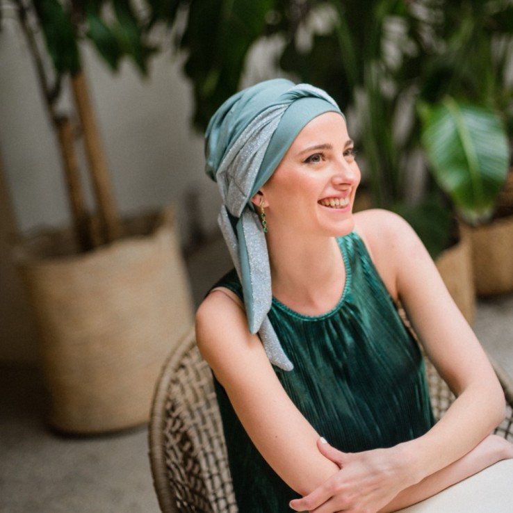 Turbante Smooth Gala Mint · Carebell Headwear