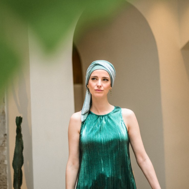 Turbante Smooth Gala Mint · Carebell Headwear