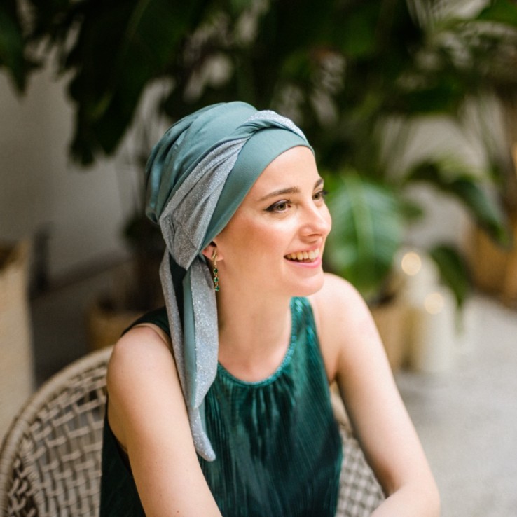 Turbante Smooth Gala Mint · Carebell Headwear