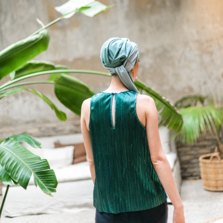 Turbante Smooth Gala Mint · Carebell Headwear