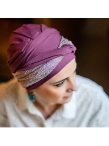 Turbante Confort Gala Malva · Carebell Headwear