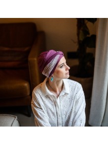 Turbante Confort Gala Malva · Carebell Headwear