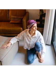 Turbante Confort Gala Malva · Carebell Headwear