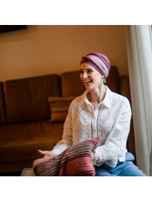 Turbante Confort Gala Malva · Carebell Headwear