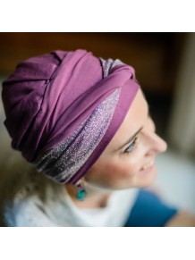 Turbante Confort Gala Malva · Carebell Headwear