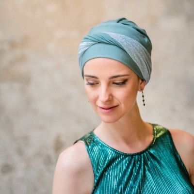 Turbante Confort Gala Mint · Carebell Headwear