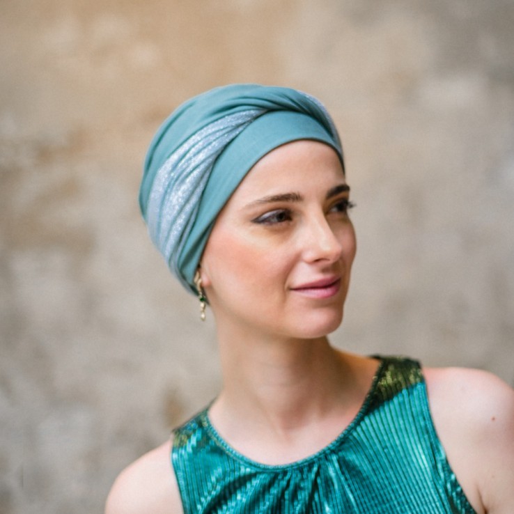 Turbante Confort Gala Mint · Carebell Headwear