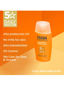 ISDIN Fusion Water Magic Glow SPF 50 – Protector Solar Facial Efecto Glow