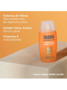 ISDIN Fusion Water Magic Glow SPF 50 – Protector Solar Facial Efecto Glow