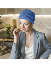 Turbante Oncológico Básico Mar Bambú (Drapeado con Volumen) - Carebell